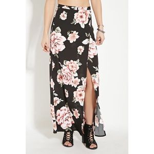 F21 Floral Maxi Skirt NWT
